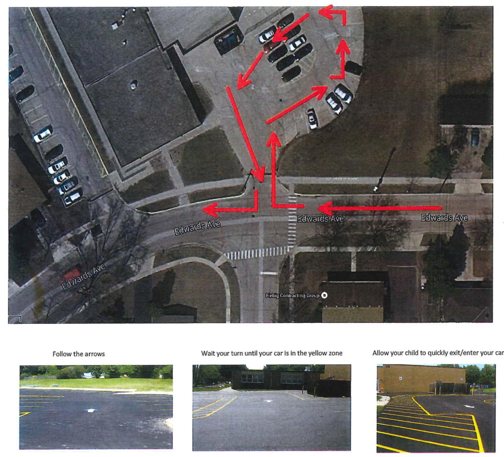 Map of Pick-up and Drop-Off route